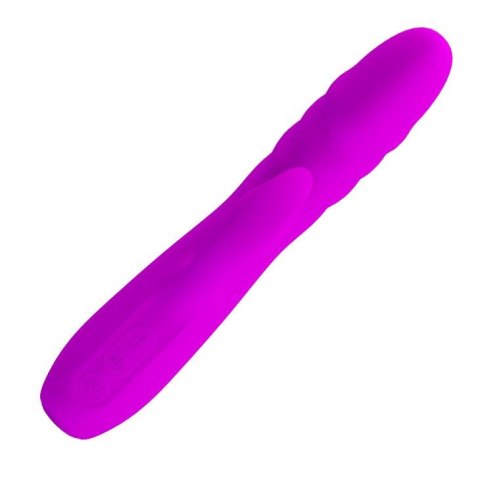 Wibrator króliczek pchający Pretty Love Melanie fioletowy silikonowy USB