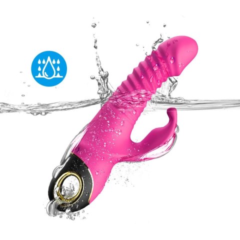 Wibrator króliczek silikonowy Zing pulsacyjnoobrotowy różowy 20cm