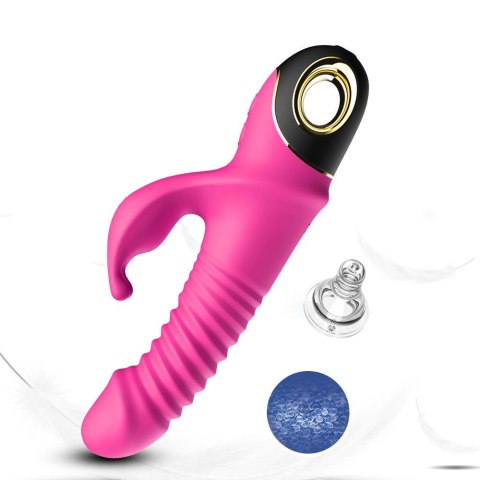 Wibrator króliczek silikonowy Zing pulsacyjnoobrotowy różowy 20cm