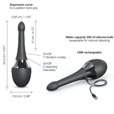 Wibrująca gruszka do lewatywy Dorcel Douche Mate Pro 200 ml USB