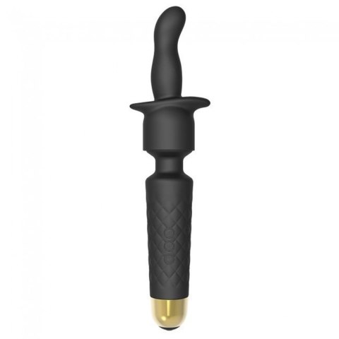 Zestaw masażera wibracyjnego Wanderful Dorcel silikonowy czarny 20 cm