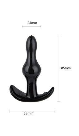 Elastyczny korek analny Rocket Anchor Power Escorts czarny 8 5 cm
