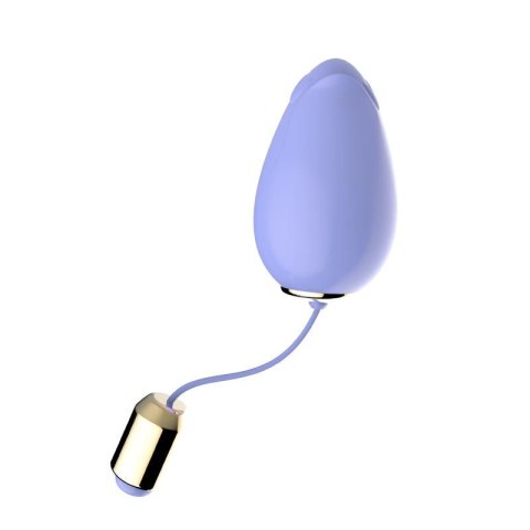 Jajeczko wibrujące bezprzewodowe silikonowe Mandala jasny fiolet USB