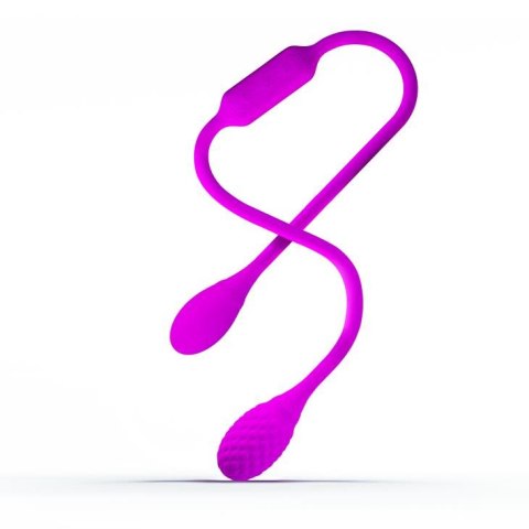 Jajko wibrujące dwustronne Pretty Love fioletowe USB silikonowe