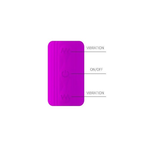 Jajko wibrujące dwustronne Pretty Love fioletowe USB silikonowe