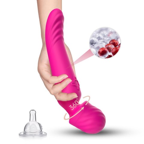 Silikonowy stymulator łechtaczki B Series Joy Mission różowy USB 9 trybów