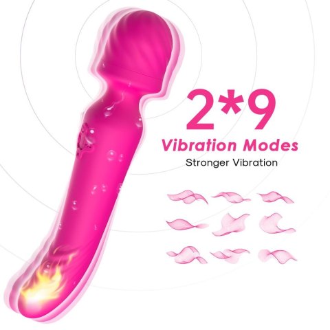 Silikonowy stymulator łechtaczki B Series Joy Mission różowy USB 9 trybów