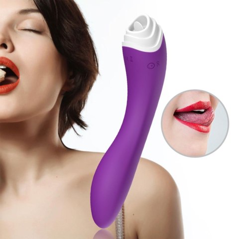Stymulator łechtaczki Fairyland liżący fioletowy silikonowy USB