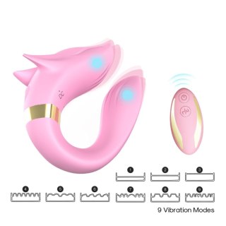 Stymulator łechtaczki Fox jasnoróżowy silikonowy USB B Series Joy