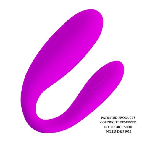 Stymulator łechtaczki Pretty Love Fascination fioletowy silikonowy USB