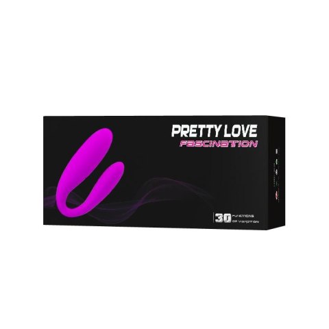 Stymulator łechtaczki Pretty Love Fascination fioletowy silikonowy USB