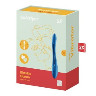 Wibrator elastyczny Satisfyer Elastic Game ciemnoniebieski 22 cm