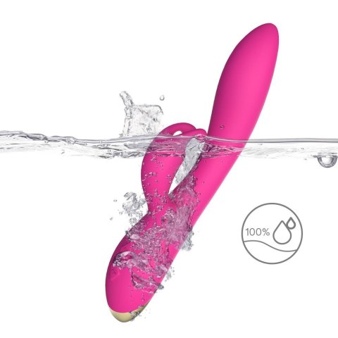 Wibrator króliczek Bonnie silikonowy różowy USB wodoodporny 22cm