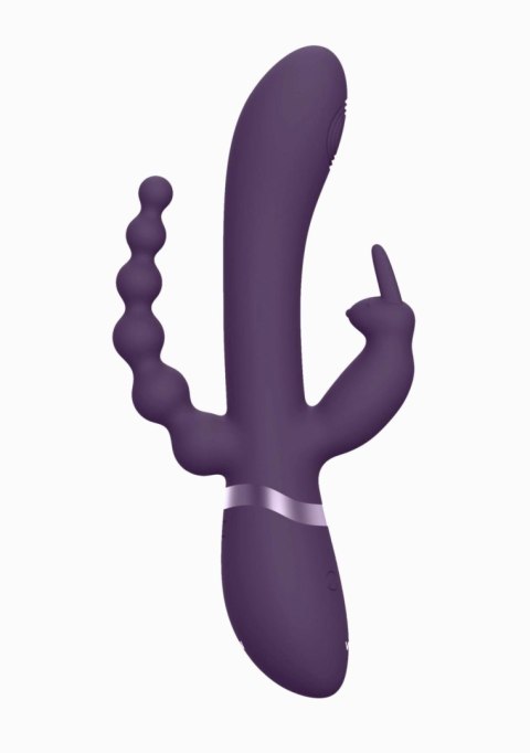 Wibrator króliczek Vive Rini fioletowy silikonowy USB 22 cm
