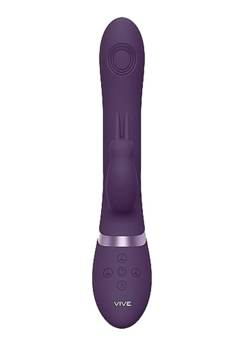 Wibrator króliczek Vive Rini fioletowy silikonowy USB 22 cm