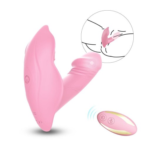 Wibrator punktu G Whistle silikonowy jasny różowy USB z pilotem