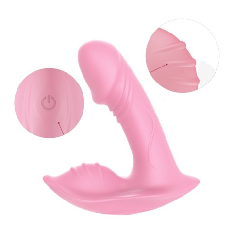 Wibrator punktu G Whistle silikonowy jasny różowy USB z pilotem