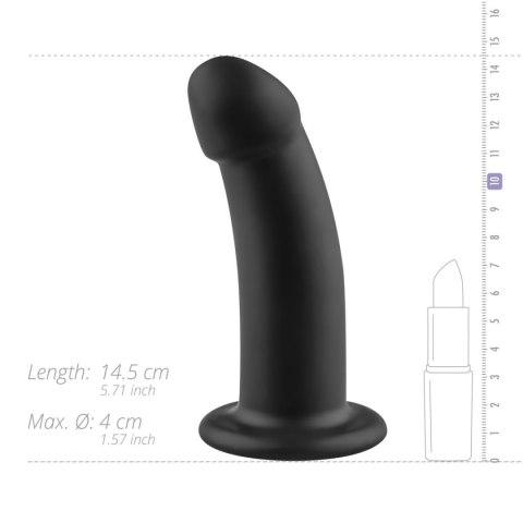Dildo silikonowe No Parts Charlie czarny 14,5 cm