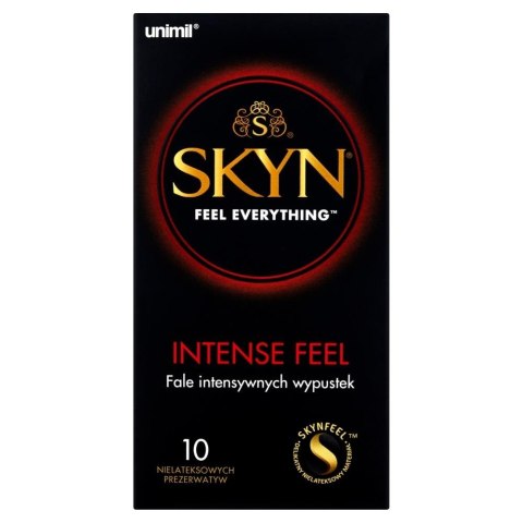 Prezerwatywy SKYN Intense Feel stymulujące nawilżane nielateksowe 10 szt