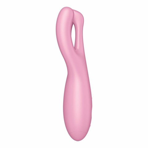 Wibrator Satisfyer Threesome 4 Connect App różowy USB