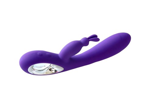 Wibrator króliczek Bella silikonowy wodoodporny 36 funkcji USB fioletowy