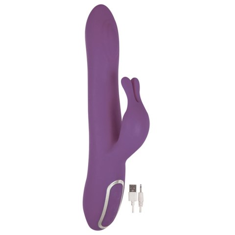 Wibrator króliczek Isabella silikonowy fioletowy USB 5 funkcji wodoodporny
