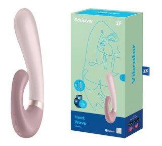 Wibrator punktu G Heat Wave Satisfyer z ciepłem fioletowy USB