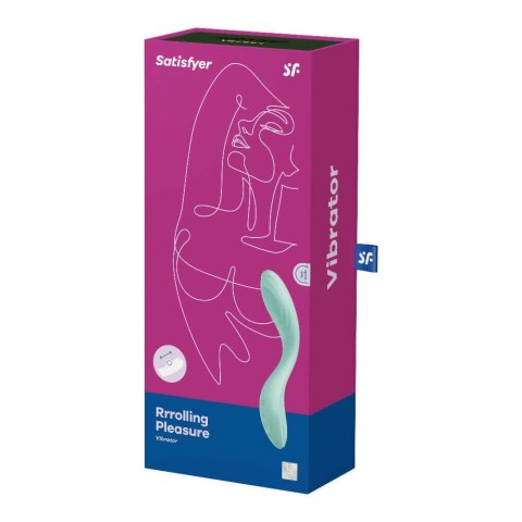 Wibrator punktu G Satisfyer Rolling Pleasure miętowy 22 cm USB