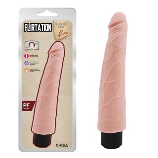 Wibrator realistyczny T skin Real Flirtation Flesh cielisty 24 cm