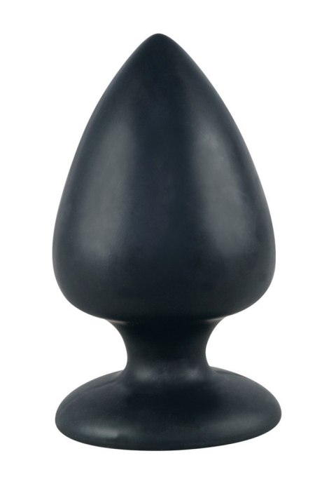 Korek analny Black Velvets silikonowy duży z przyssawką 14 cm