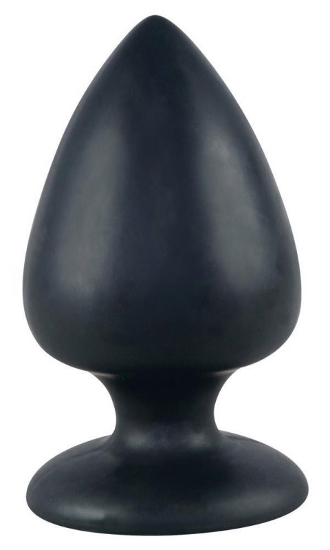 Korek analny Black Velvets silikonowy duży z przyssawką 14 cm