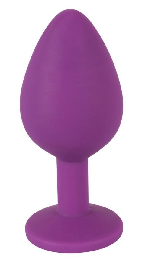 Korek analny Colorful Joy Jewel fioletowy 8 cm