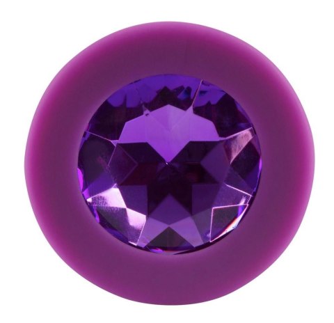 Korek analny Colorful Joy Jewel fioletowy 8 cm