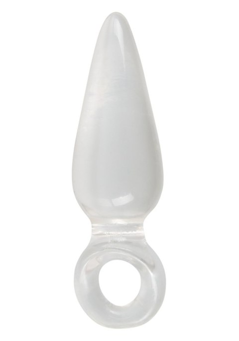 Korek analny transparentny z pętlą na palec You2Toys 9,5 cm