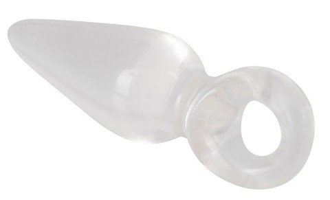Korek analny transparentny z pętlą na palec You2Toys 9,5 cm