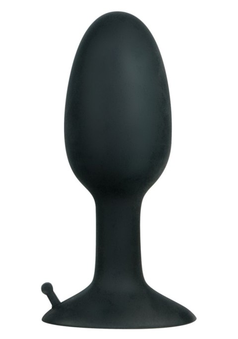 Korek analny z obracającą się kulą silikonowy Backdoor Friend czarny 8 cm
