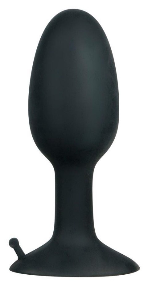 Korek analny z obracającą się kulą silikonowy Backdoor Friend czarny 8 cm