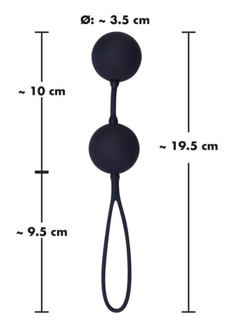 Kulki miłości Black Velvets dla początkujących silikonowe 19.5 cm