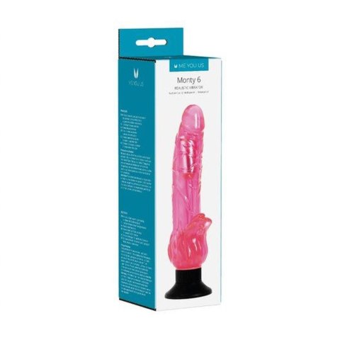 Wibrator żelowy realistyczny Me You Us Mounty 6 różowy 21 cm