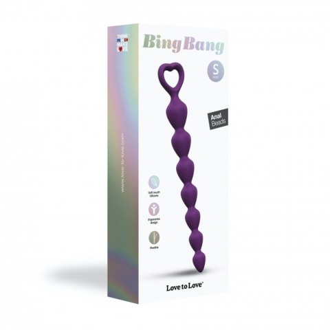 Łańcuszek analny silikonowy Bing Bang S fioletowy Love to Love