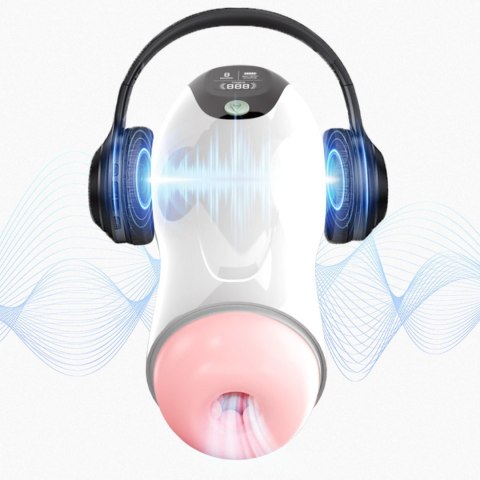 Masturbator wibrujący B Series Fox 8 trybów interaktywny USB