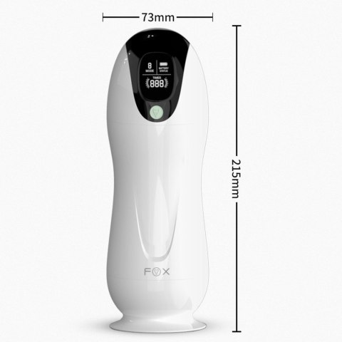 Masturbator wibrujący B Series Fox 8 trybów interaktywny USB