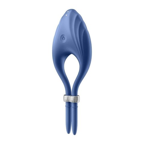 Pierścień erekcyjny regulowany wibrujący Satisfyer Duelist niebieski USB
