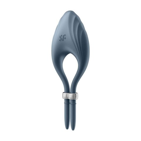 Pierścień erekcyjny wibrujący regulowany Satisfyer Duelist ciemnoniebieski