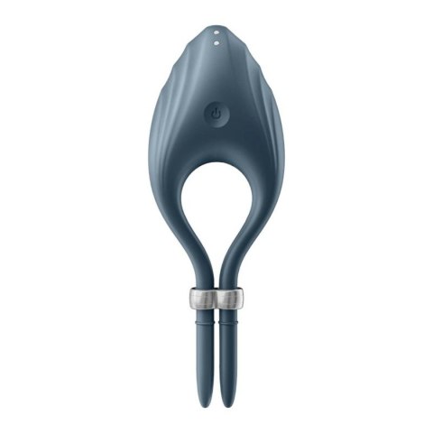 Pierścień erekcyjny wibrujący regulowany Satisfyer Duelist ciemnoniebieski