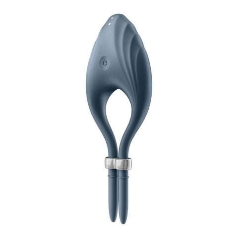 Pierścień erekcyjny wibrujący regulowany Satisfyer Duelist ciemnoniebieski