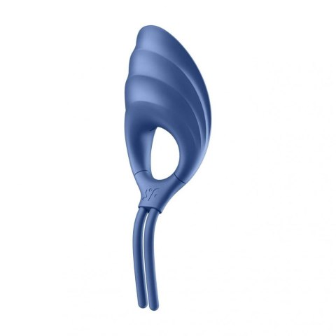 Pierścień wibrujący Satisfyer Swordsman niebieski USB