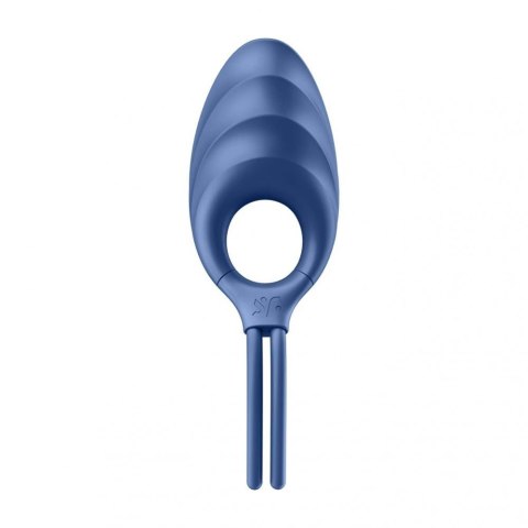 Pierścień wibrujący Satisfyer Swordsman niebieski USB