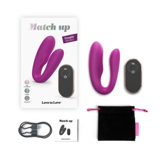 Silikonowy stymulator łechtaczki z pilotem Love to Love Match Up 9cm