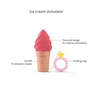Stymulator łechtaczki Love to Love Cand'ice malinowy silikonowy